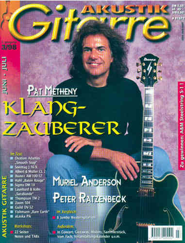 Ausgabe 3/1998 des Fachmagazins AKUSTIK GITARRE