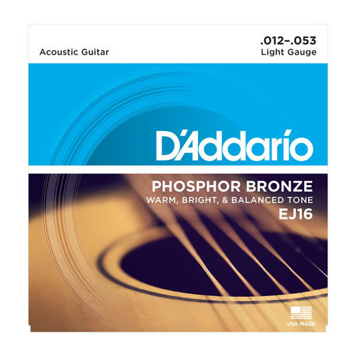 EJ16 D'Addario - Phosphor Bronze (012-053)
