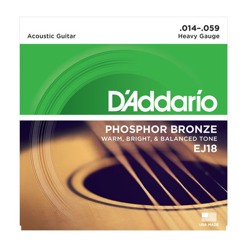 EJ18 D'Addario - Phosphor Bronze (.014-.059)