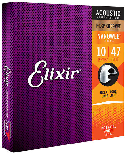Elixir 16002 • f. Westerngitarre • Phosphor-Bronze • Extra Light (10-47)