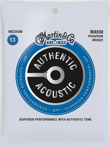 Martin 'Authentic Acoustic SP' Phosphor Bronze (.013-.056) Medium (MA-550)