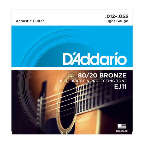 EJ11 D'Addario - 80/20-Bronze Light (.012-.053)
