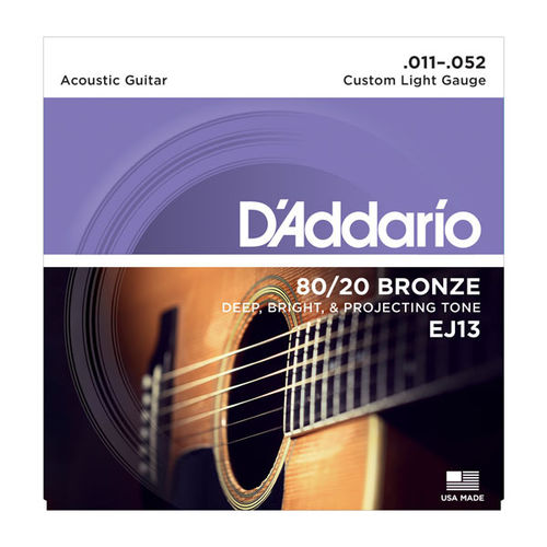 EJ13 D'Addario - 80/20-Bronze (.011-.052)