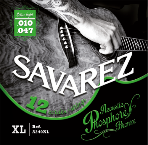 Savarez • Acoustic Phosphor Bronze • 12-String Extra Light (10-47)