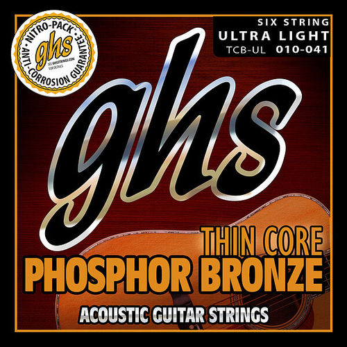 GHS • Thin Core Strings (mit niedrigerer Saitenspannung) • Ultra Light (10-41)
